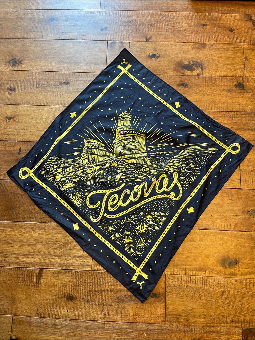 Tecovas Boots Square Bandana Handkerchief Scarf Texas Western Palo Duro Canyon